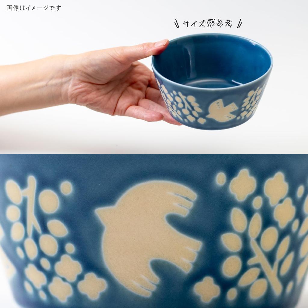 Minoru Pottery PLANTAREE-LINTU- 130 Pack Bowl Blue