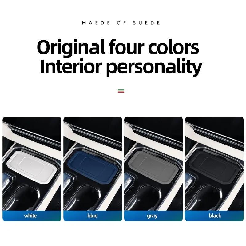 For Jike 009 Central Control Wireless Charging Protection Pad Water Cup Cover Cup Mat Silicone Car Interior Decoration Products