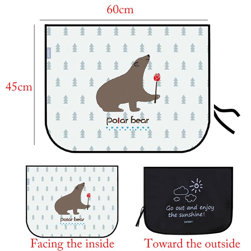 Magnetic Car Side Window Sunshade Curtains Adjustable Auto Windows Sun Visor Car Styling Animal Pattern Sun Shade Blinds Cover