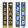 Graduation Season Theme Party Decoration Door Curtain Pendant Graduation Ceremony Arrangement Polyester Cloth Couplet