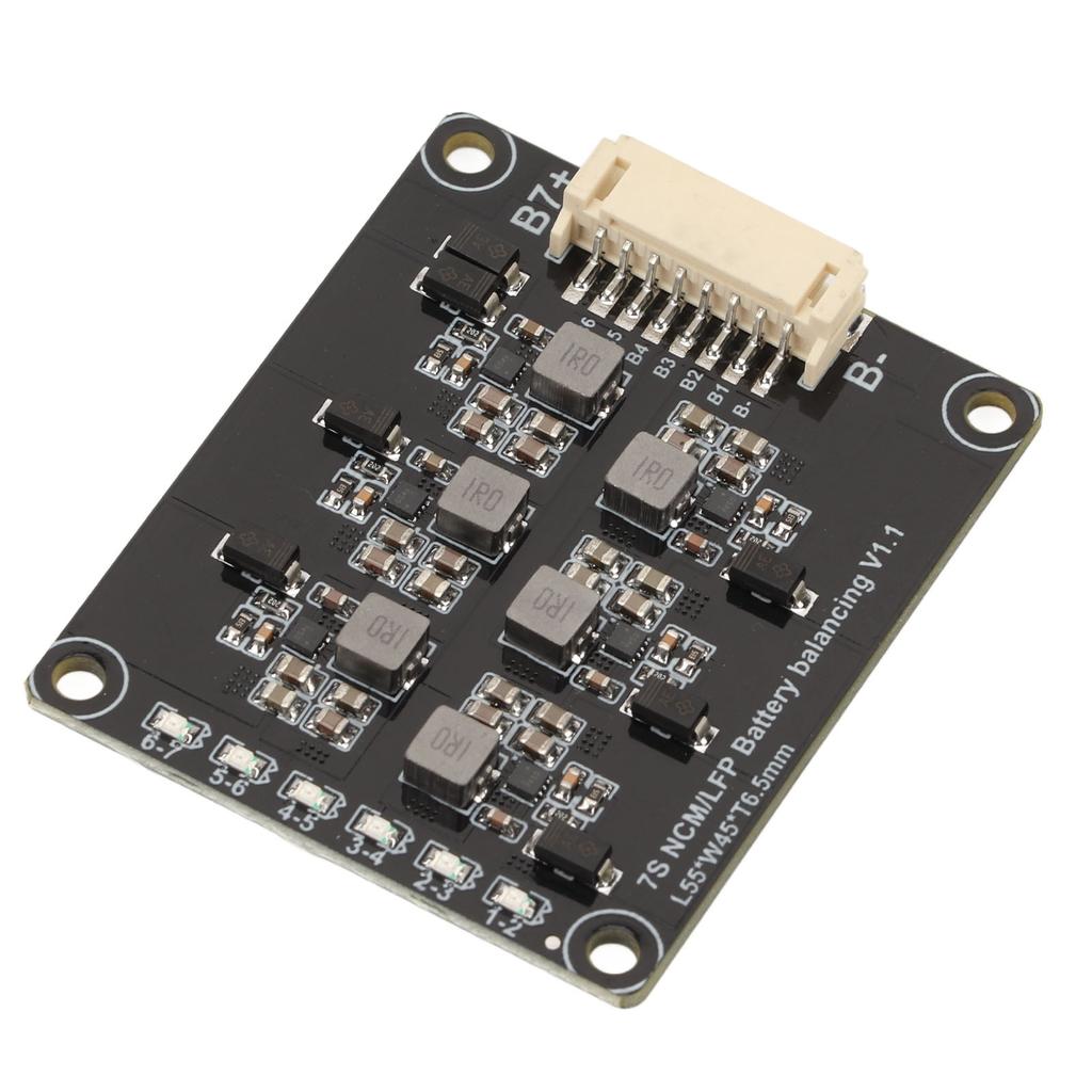 Equalizador Ativo de Bateria LFP de 7 Células Melhoria de Eficiência Desempenho Estável Equalização de Bateria