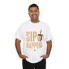Sip Happens Shirt, Funny Coffee Lover Tee, Cute Tea Lover Gift, Caffeine Humor Shirt, Cozy Cafe Graphic Tee