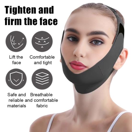 Yousheng V Line Lifting Mask Chin Strap Face Slimming Strap Skin Women Firming Jawline Band Reusable Double Chin Reducer