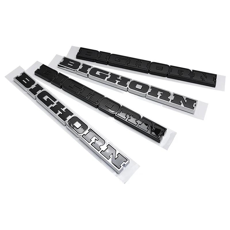 Metal Fender Badge Trunk Decals for Dodge BIGHORN Emblem RAM THAX Journey Caravan Durango Caliber Jcuv Challenger Car Stickers AZ34S