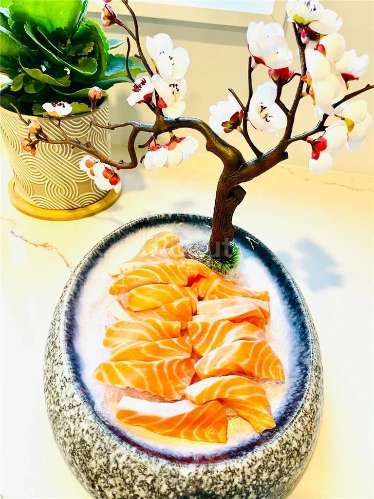 seafood Creative Stone Pattern Ceramic Bowl Thick Edge Sushi Bowl Sashimi Dessert Bowls Soup Bowls Restaurant Special Tableware