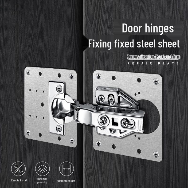 Stainless Steel Hinge Repair Plate for Cabinet Doors