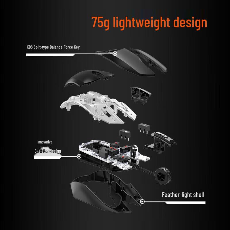 DAREU Wrangler EM910 Leichte RGB Gaming-Maus