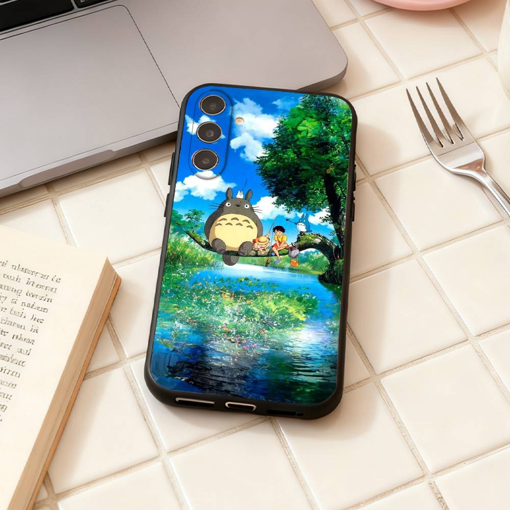 

Cartoon Cute T-Totoros phone Case For Samsung Galaxy A73,A72,A71,A70,A53,A52,A51,Others Soft Black Shell Samsung a52