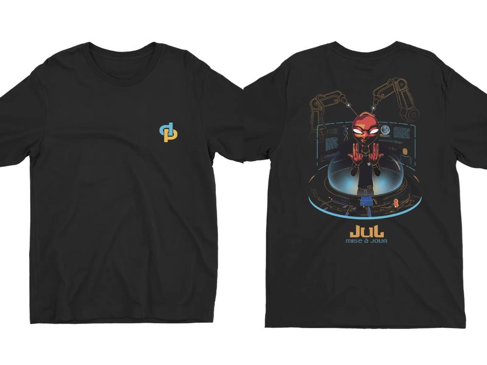 

OVNI ALBUM T-shirt Men Women Short Sleeves Maillot Jul T Shirt Graphic Y2k VIE T-SHIRT UFO ALBUM Tee Clothing Graphic Casual Top S