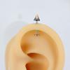 Stainless Steel Flat Back Stud Crystal Cone Cartilage Earring Gifts Piercing Stud  Ear Piercing