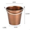 Alloy Ice Beverage Bucket, Drink Party Supplies Portable Tableware Sink Bucket for Home