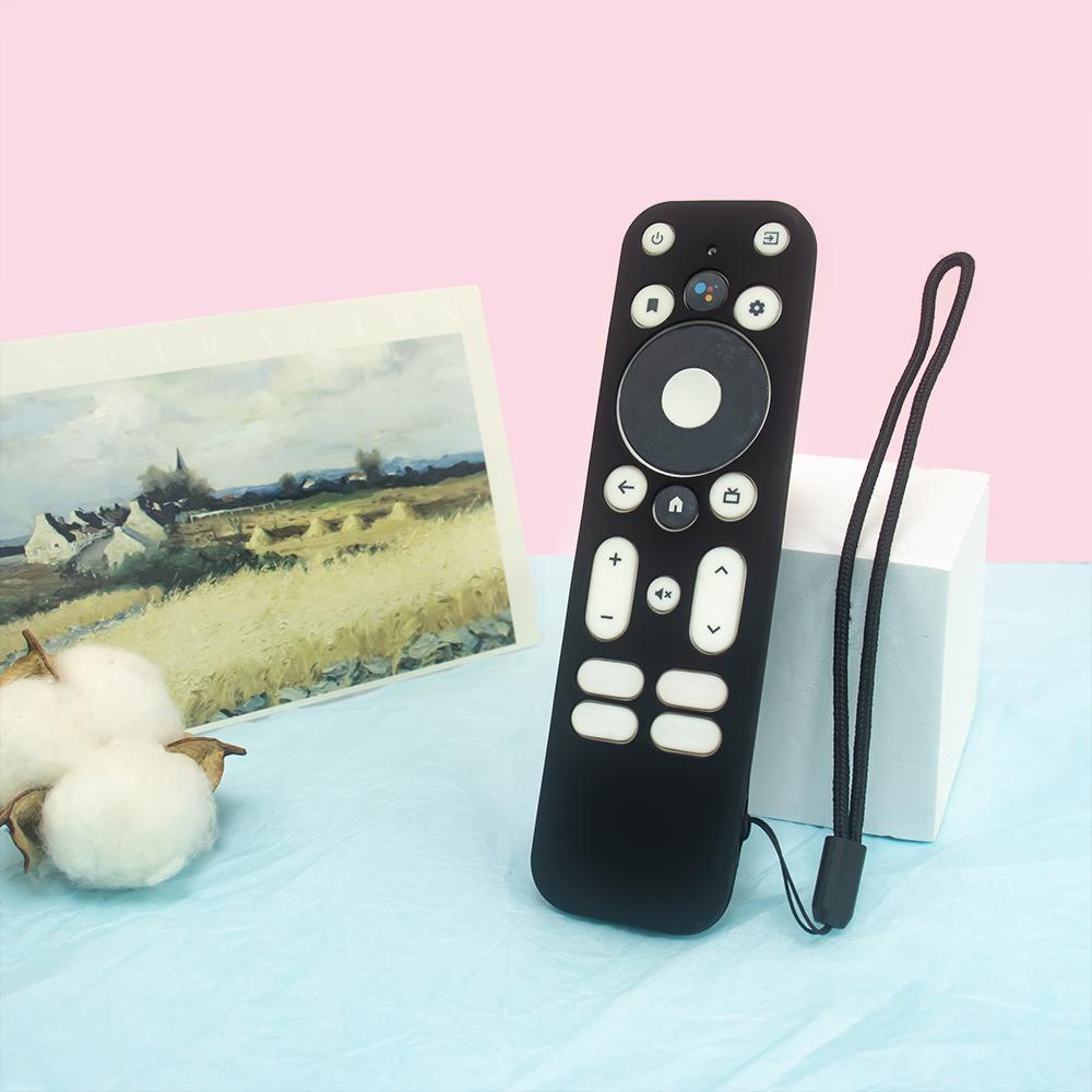 Silicone TV Remote Control Protective Sleeve All-inclusive TV Remote Control Cover Anti-drop for Walmart Onn. Android TV 4k Uhd