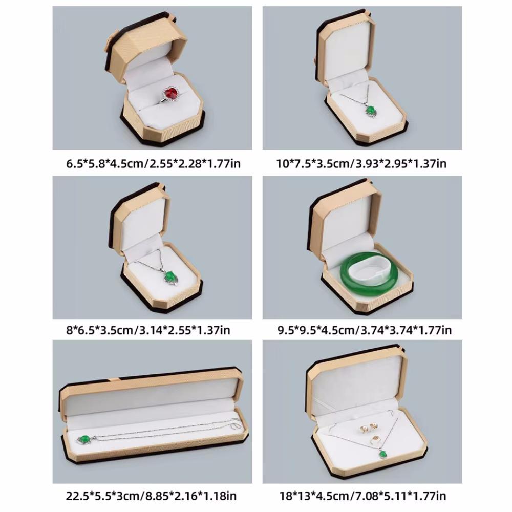 Velvet Jewelry Gift Box for Necklace Rings Pendant Bracelet Elegant Jewelry Packing Case for Festival Birthday Gifts Storage