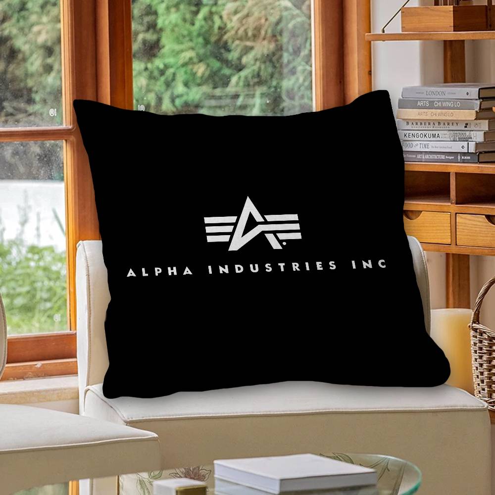 A-Alpha La I-Industries Logo Cushion Cover Car Throw Pillow Case For Sofa Car Christmas Gift 40X40Cm 45X45Cm