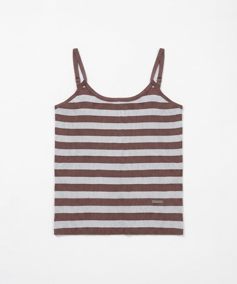 MARIE CLAIRE Striped Strap Sleeveless Knit (Magbkn12Mbr)