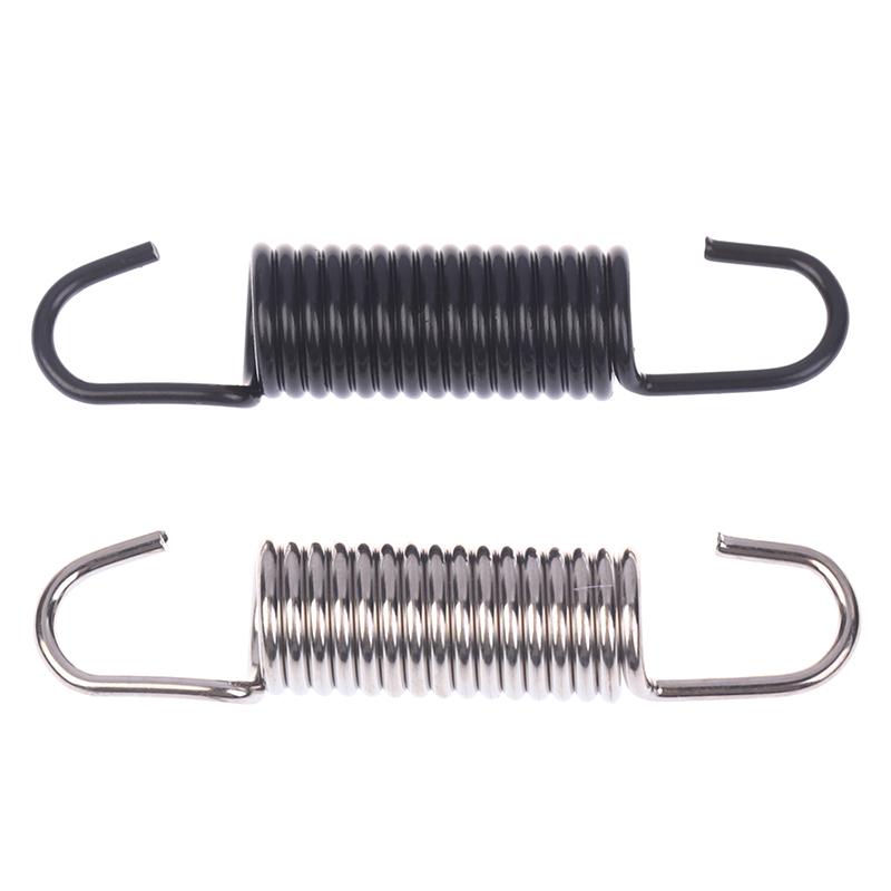 2Pcs Motorcycle Stainless Steel Spring Hooks Motorcycle Modified Exhaust Spring Pull Reed With Hook Engine Accessories