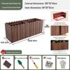 Carbonized Wood Outdoor Planter Box – Antiseptic Rectangular Flower Trough for Home, Courtyard, or Balcony.