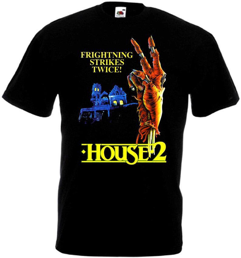 

26 House v2 T shirt black horror movie poster all sizes S-5XL Unisex T-Shirt XL