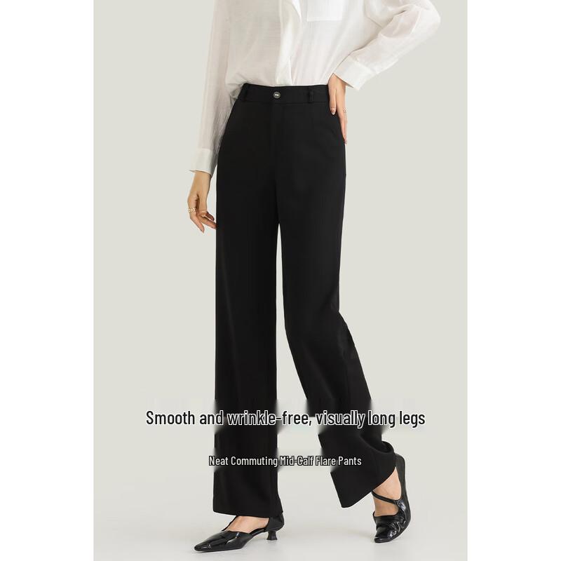 MENGSHUYA Women's High-Waist Flare Pants