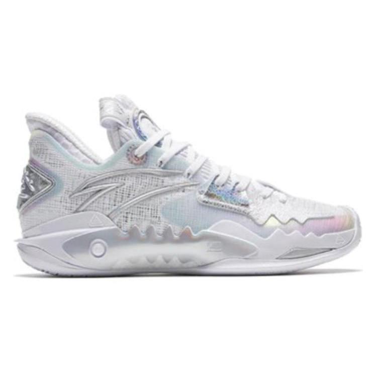Anta Shock Wave 5 Heritage Low top Slip Resistant Abrasion Resistant Basketball Shoes Women's Gray Silver 122331106-7