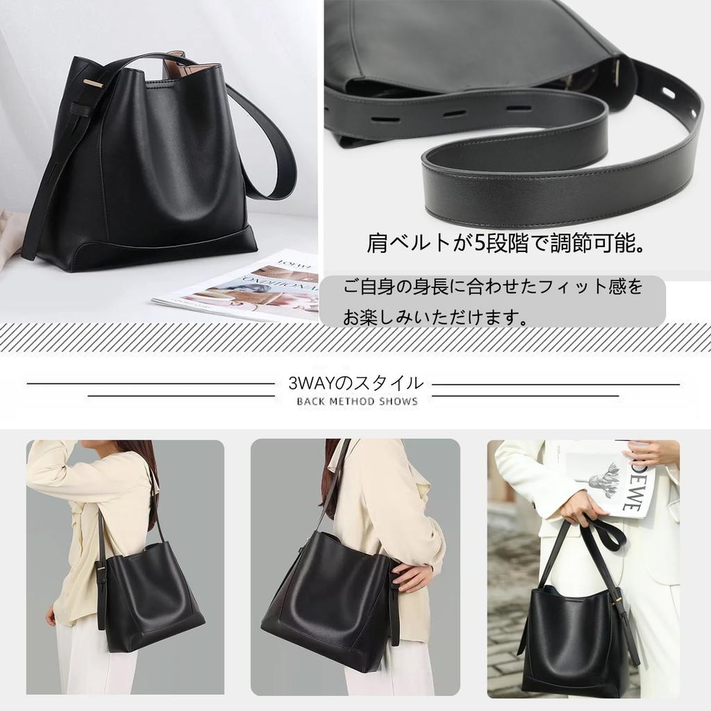 KMRHM Leather Shoulder Crossbody Shoulder Carry with Zipper Large Popular for 017 Women's Bag, 2-Way, Bag, Handbag, Bag, Bag, Pocket, Lightweight,