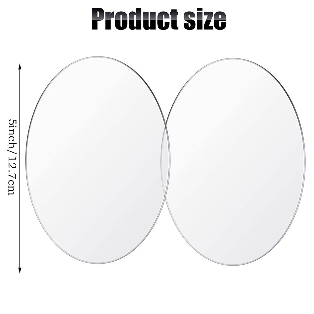 100/50/25 BUC Placă Blank Circulară Acrilică Transparentă 2/3/4/6" Disc Acrilic Rotund pentru Proiecte de Artă Pictură Copii Meșteșuguri DIY Grosime 1/2mm