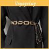 Metal Chain Waist Belt For Women With Hook Closure Perfect For Dresses And Suits
