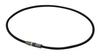 Phiten RAKUWA Magnetic Titanium Necklace Bullet 50cm Men Black Metallic Black Relieves Stiff Shoulders and Neck Improves Stiffness Enhances Blood