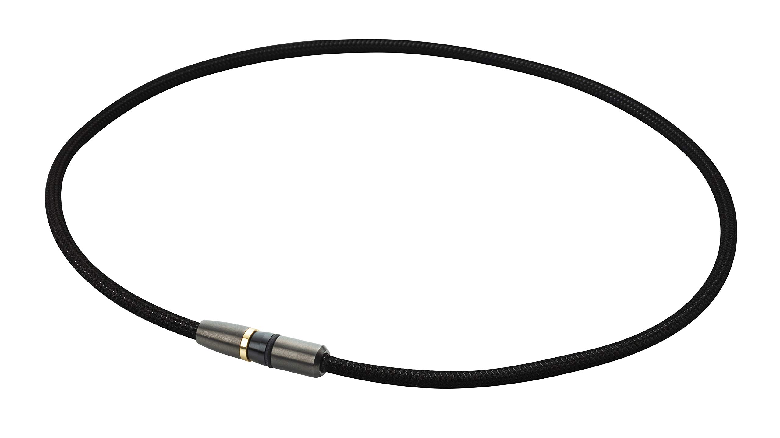 

Phiten RAKUWA Magnetic Titanium Necklace Bullet 50cm Men Black Metallic Black Relieves Stiff Shoulders and Neck Improves Stiffness Enhances Blood