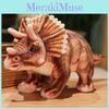 Realistisches Jurassic Triceratops Plüschtier für Kinder Weiches Stofftier Puppe