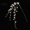 Mantelpiece Holiday Accents Faux Crystal Christmas Tree Picks, Acrylic White Glitter Sprays for Decor And Clear Faceted Beads Wreath Centerpieces,
