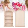 1:12 Doll House Wooden Bookshelf Model For Dolls DIY Dollhouse Furniture AccessoryBookshelf