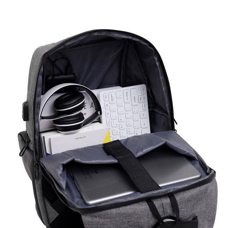 Multi-Function USB Travel Backpack: Large Capacity for Business & Casual Use