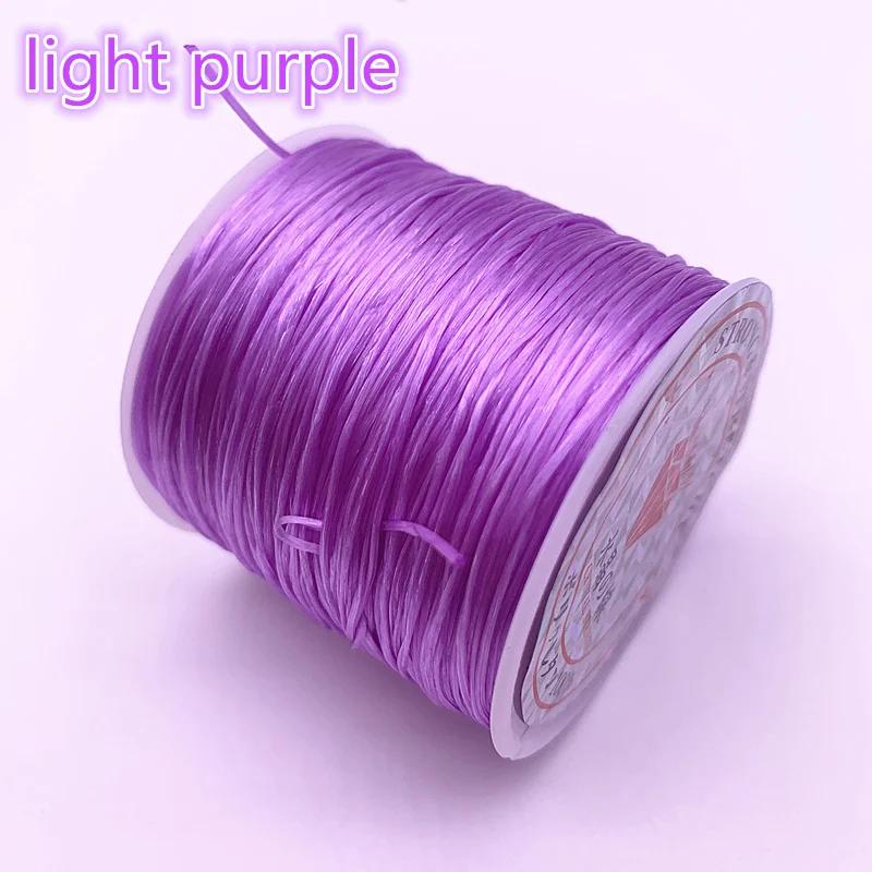 50M/Roll Colorful Flexible Elastic Crystal Line Rope Cord For Jewelry Making Beading Bracelet Wire Fishing Thread Rope