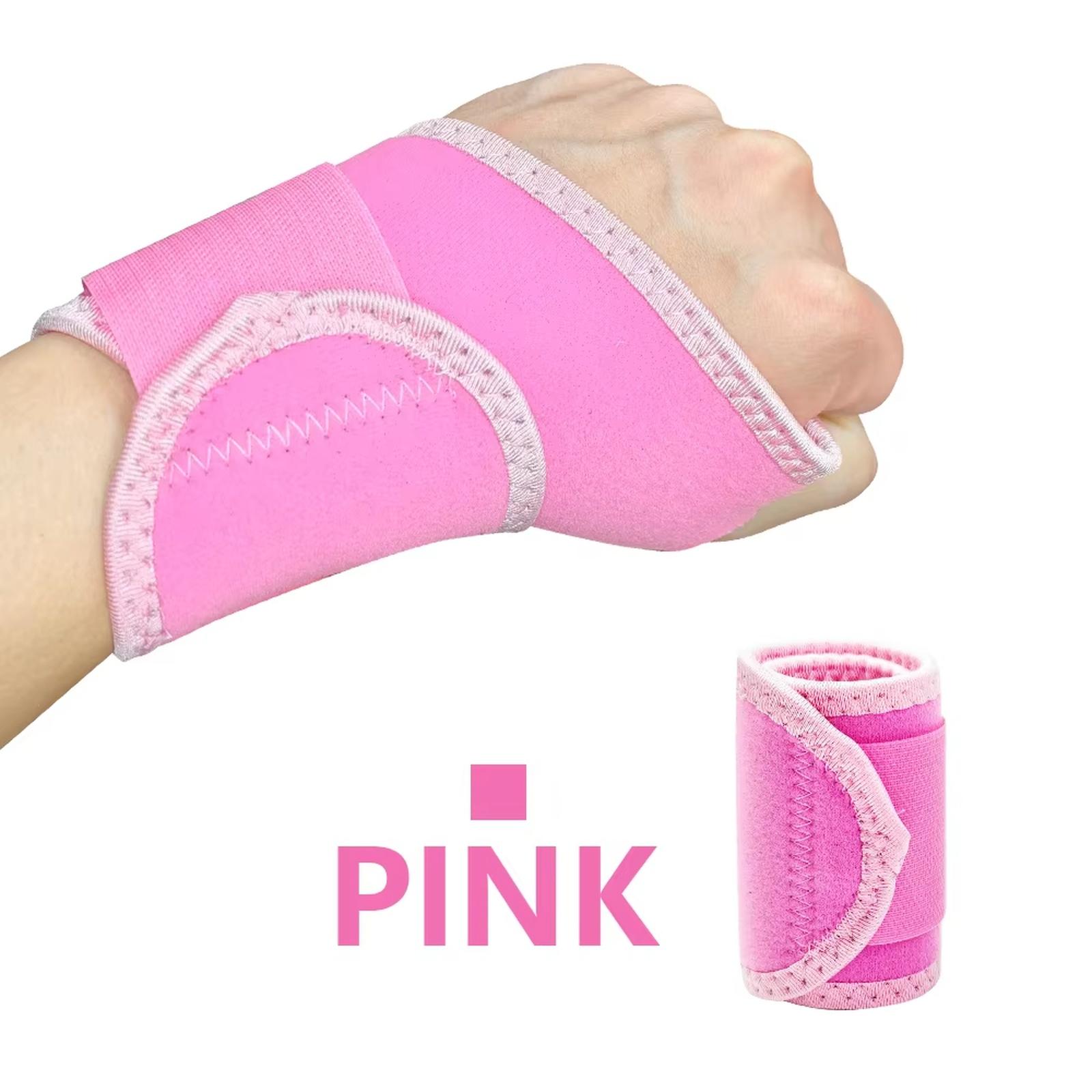 

Браслет для тренажерного залу Спортивний браслет Новий бандаж для зап’ястя Підтримка зап’ястя Шина Переломи зап’ястного тунелю Браслети для фітнесу one size рожевий