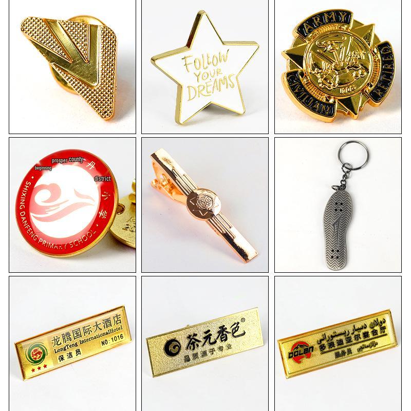Custom Metal Badges: School, Class, Company Logos, Anniversary, Cartoon Brooches, Enamel Badges, Commemorative Medals