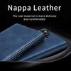 For Samsung Galaxy Z TriFold 5G Case Kickstand Nappa Texture Leather + PC Phone Cover