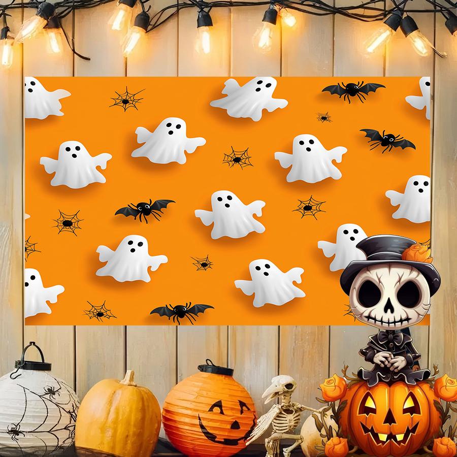Halloween Moonlit Scene Background Cloth Hanging Cloth Bedroom Bedside Decorative Wall Cloth Rental Dormitory Tapestry