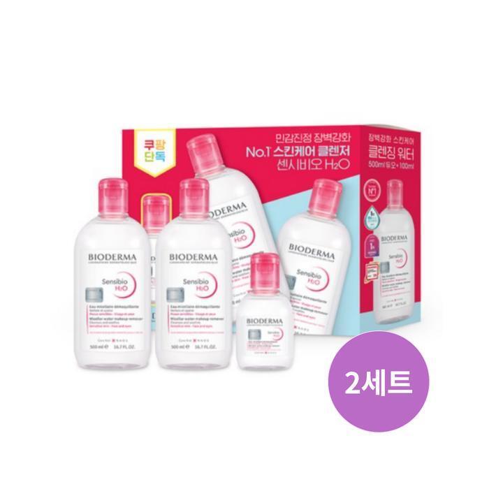 

Bioderma Sensibio Cleansing H2O 500ml x 2p + 100ml 2 sets /sj (19774161)