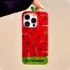 Watermelon Cherry Fruits Glacier Texture Phone Case for iphone 16 15 14 7 8 Plus 13 11 12 Pro Max X XS XR SE 2022 Back TPU Cover