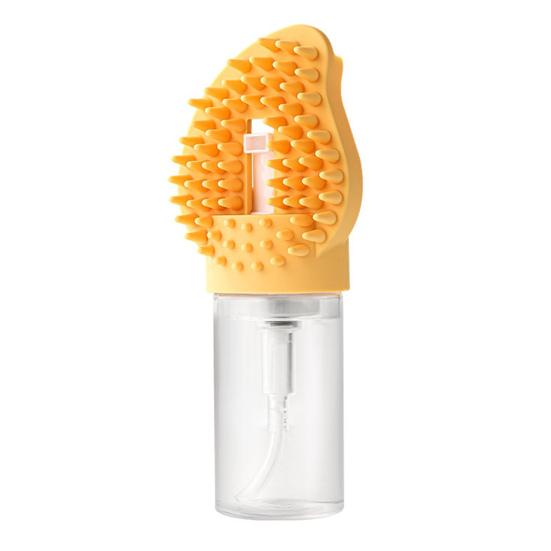 

Щетка для купания собак с дозатором мыла, нескользящей ручкой и ультрамягкой силиконовой щетиной