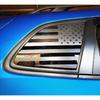 Xinghe for Je@p Cherokee 2014-2023 Rear Side Window American Flag Decal Sticker Matte Black 2pcs, NOT for Je@p Grand Cherokee