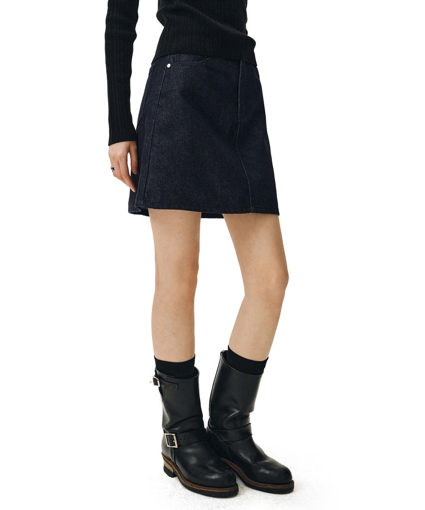 Deketeuumeon Signature Mini Skirt Dcsk001Cpindigo