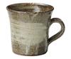 Marui Seito Shigaraki Ware Ash Brush Mug (Gray) Ceramic, 250ml Capacity