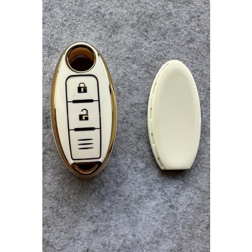 Kinotaka Nissan/Mitsubishi ek Cross EV exclusive TPU smart key case New Note Note ePower Days Cross X-Trail Teana Tiida Murano Juke etc. 3 button desi