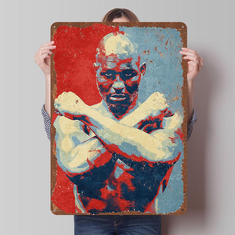 Bernard Hopkins Boxer Metal Posters Custom Vintage Metal Signs Wall Art Tin Plaque for Man Cave Modern Home Decoration Luxury