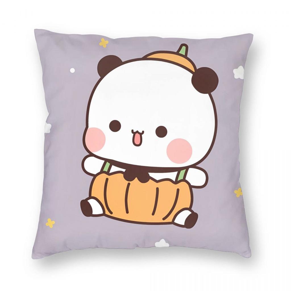 Bubu Dudu Xmas Christmas Pillowcase Printed Fabric Cushion Cover Decor Throw Pillow Case Cover Car Zippered 18''