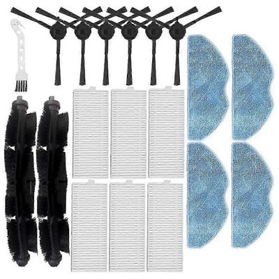 19 PCS for X-Plorer Serie 75 S+ RG8597W Robot Vacuum Cleaner Parts Main Brush Hepa Filter Mop Pad Less
