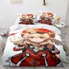 Genshin Impact Bedding Sets 100% Polyester Printed Comforter Bed Cover Duvet Cover Pillow Case 2-3 Pieces Sets Kids Adult Size