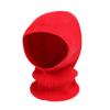 Solid Color Knitted Hooded Cap Woolen Neck Collar Beanies Cap Fashion Balaclava Hat  Outdoor